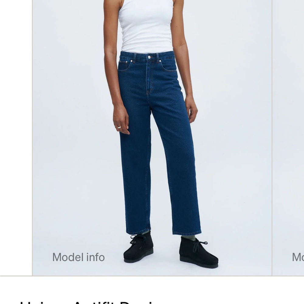 Kotn unisex anti fit denim size 4